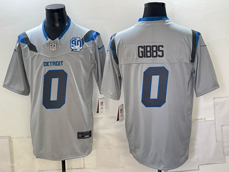 2026 Men Detroit Lions #0 Gibbs grey Nike Limited NFL Jersey 0912004->detroit lions->NFL Jersey 2026 Men Detroit Lions #0 Gibbs grey Nike Limited NFL Jersey 0912004->detroit lions->NFL Jersey